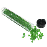 400 Pcs, 4mm Light Green Faceted Glass Bicone Beads