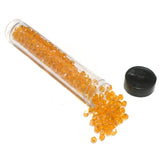 400 Pcs, 4mm Luster Orange Faceted Bicone Beads