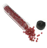 400 Pcs, 4mm Luster Red Faceted Bicone Beads