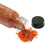 150 Gms Mix Orange Seed Beads Bottle, Size 11/0
