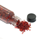 150 Gms Mix Red Seed Beads Bottle, Size 11/0