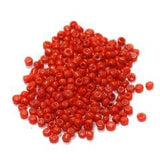 Glass Opaque Seed Beads Red 11/0