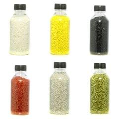 6 Colors Seed Beads Bottles Combo Multicolor, Size 11/0