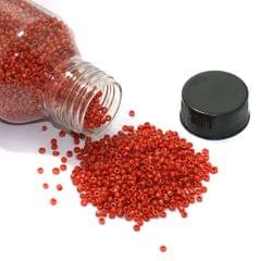 6 Colors Seed Beads Bottles Combo Red and Orange, Size 11/0