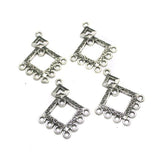 4 Pcs  Silver Earring Components 40mm