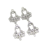 Silver Earring Components 28x19mm