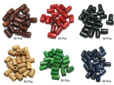 300 Pcs Wooden Beads Tube 6 Colors 10x5mm