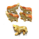 50 Pcs Horse Wooden Beads, Size 1.25 Inches