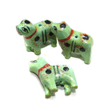 50 Pcs Dog Wooden Beads, Size 1 Inches