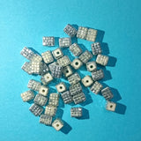 50 Pcs,  9x6mm Acrylic Beads Cube