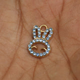 17x13mm Girls Crown Ad Stone Charms