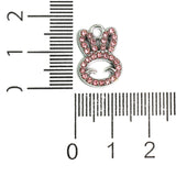 17x13mm Girls Crown Ad Stone Charms