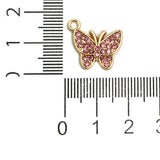 15x13mm Butterfly Ad Stone Charms