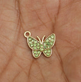 15x13mm Butterfly Ad Stone Charms