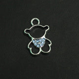 15x13mm Teddy AD Stone Charms