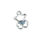 15x13mm Teddy AD Stone Charms