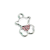 15x13mm Teddy AD Stone Charms