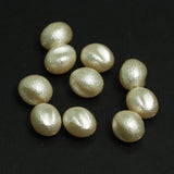 20 Pcs, 11x8mm Off White Pearl Coated Acrylic Beads