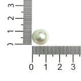 White Half Pearl Acrylic Beads