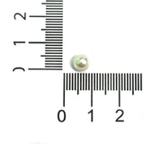 6-10mm, 50 Gms White Pearl Acrylic Beads One Side Hole