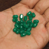 200 Pcs, 8x4mm Green Acrylic Tumble Beads