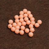 100 Pcs, 7mm Peach Round Faceted Acrylic Beads