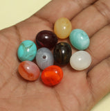 15x12mm Multi Oval Acrylic Gemstone Beads