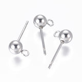 304 Stainless Steel Ear Stud Components 16x5mm