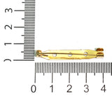 1.5 Inch Brooch Pin Fittings Golden