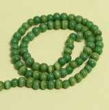 6mm Parrot Green Cat's Eye Round Beads