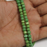 6mm Parrot Green Cat's Eye Round Beads