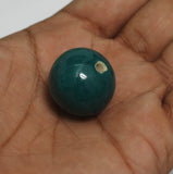 10 Pcs, 22mm Green Ceramic Round Beads