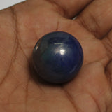 10 Pcs, 24mm Blue Ceramic Round Beads