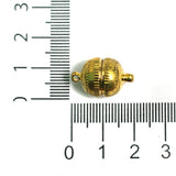 5 Pcs, 19x12mm Magnetic Clasps Golden