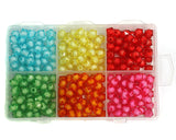 360 Pcs Arylic Crystal Trans Color Beads DIY Kit for Jewellery Making, Beading, Embroidery and Art and Crafts, Size 8mm