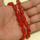 25+Pcs, 16x8mm Glass Faceted Crystal Drop Beads