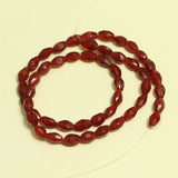 9x6mm Glass Faceted Crystal Oval Beads