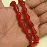 16x10mm Glass Faceted Crystal Drop Beads