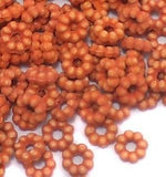 100 Gms Acrylic Chakri Beads Orange 6mm