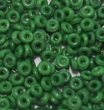 100 Gms Acrylic Donut Beads Green 4mm