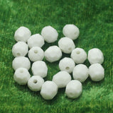 100 Gm Acrylic Assorted Beads White 10x8 mm