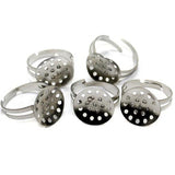 Finger Ring Base Silver