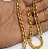 1 String, 2.5mm Acrylic Golden Japanese Pearls Beads
