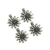 12mm Flower German Silver Charms