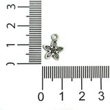 10mm Flower German Silver Charms
