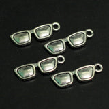 18x6mm Specs German Silver Charms