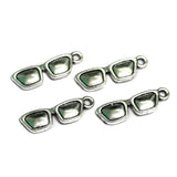 18x6mm Specs German Silver Charms