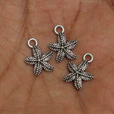 12mm Star Fish German Silver Charms