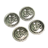 17mm Om German Silver Charms