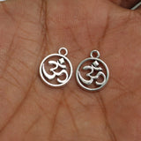 12mm Om German Silver Charms